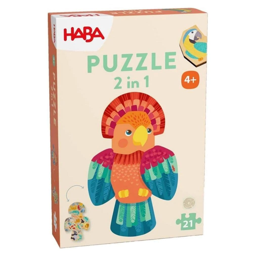 PUZZLE 2 en 1 PERROQUET HABA