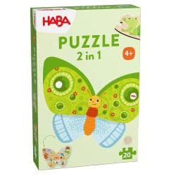 PUZZLE 2 en 1 PAPILLON HABA 