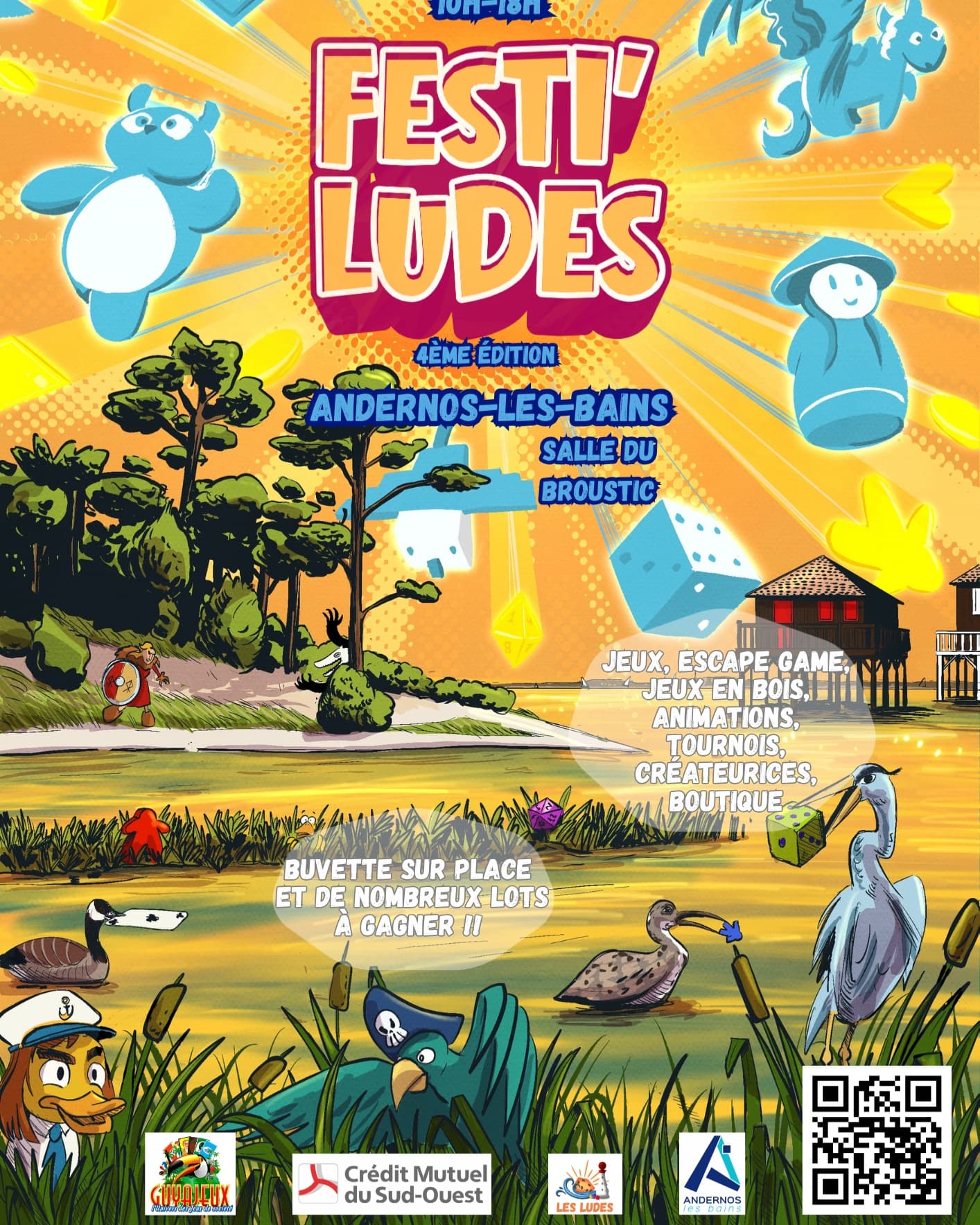 Retrouvez-nous Dimanche 4 octobre au Festi'Ludes à Andernos-les-Bains. Le festival ouvre au public dès 10h. Un tournoi d…
