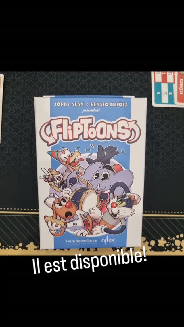 Fliptoons est arrivé en boutique ! Dans ce jeu de tableau-building vous allez tenter d'obtenir plus de gloire que vos ad…